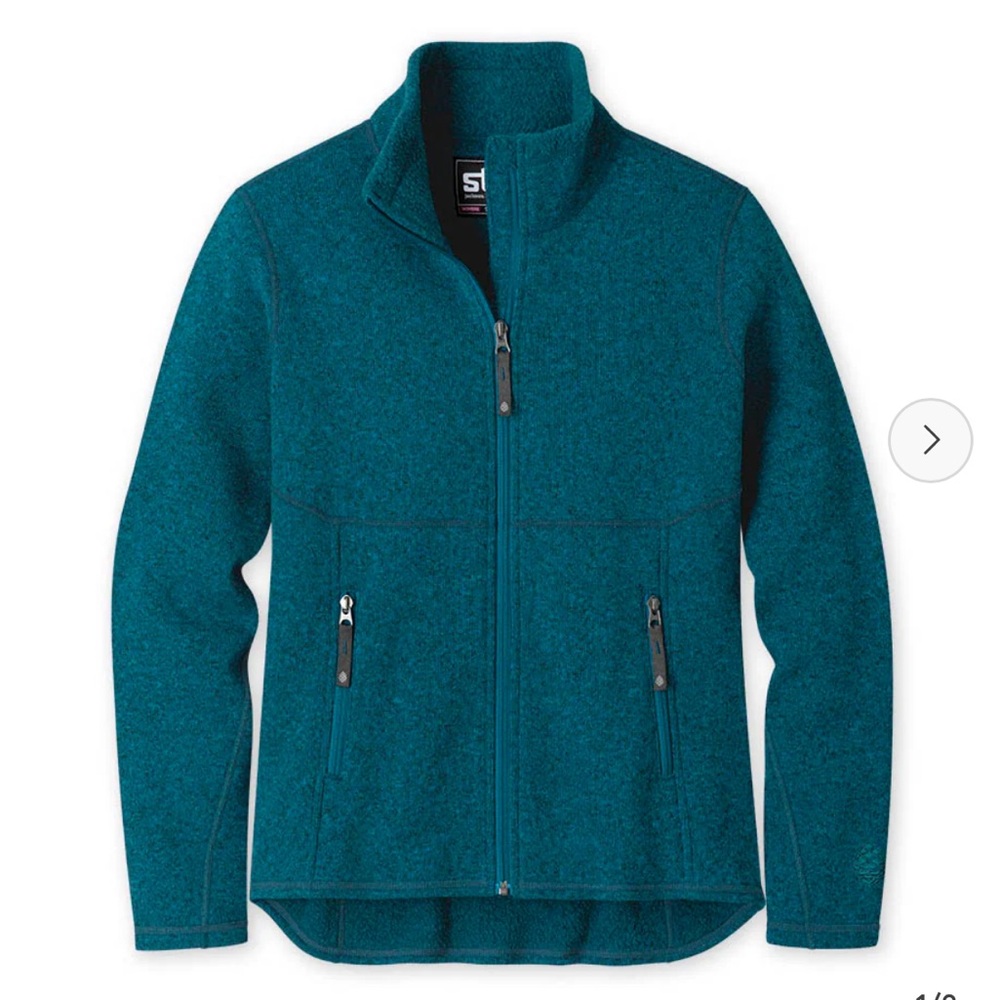Womens black stio sweet water fleece jacket